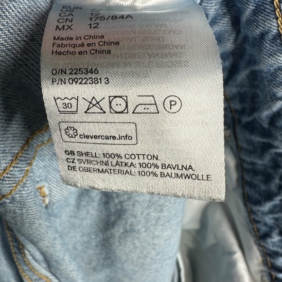 H&M‎ Women's Light Denim Jeans Size 12 - Picture 7 of 10